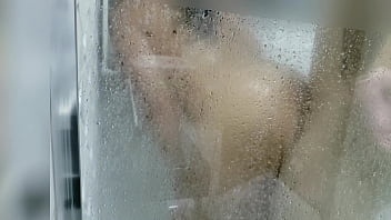 Milf fucks boy in shower by Karina and Lucas