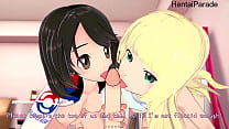 Lesbian & 3P lilie and gloria pokemon